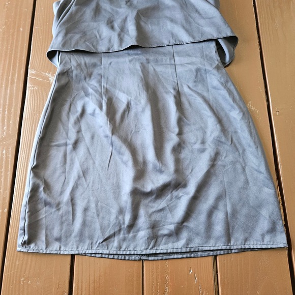 Modern Citizen Women's Navy Blue‎ Satin Halter Neck Mini Dress. Size M - Picture 3 of 12